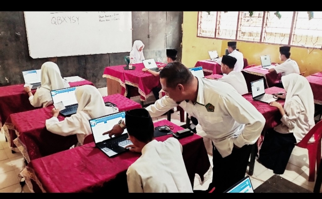 MTsN 3 Deli Serdang Gelar Simulasi Tes Kemampuan Akademik (TKA)