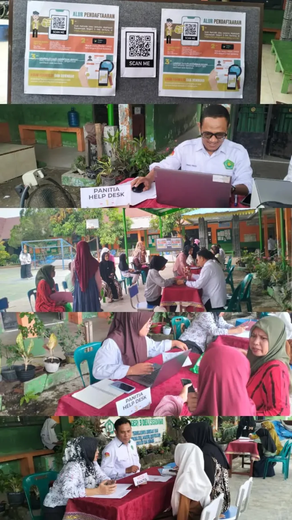 MTsN 3 Deli Serdang Gelar Pendaftaran PMBM Berbasis Online 