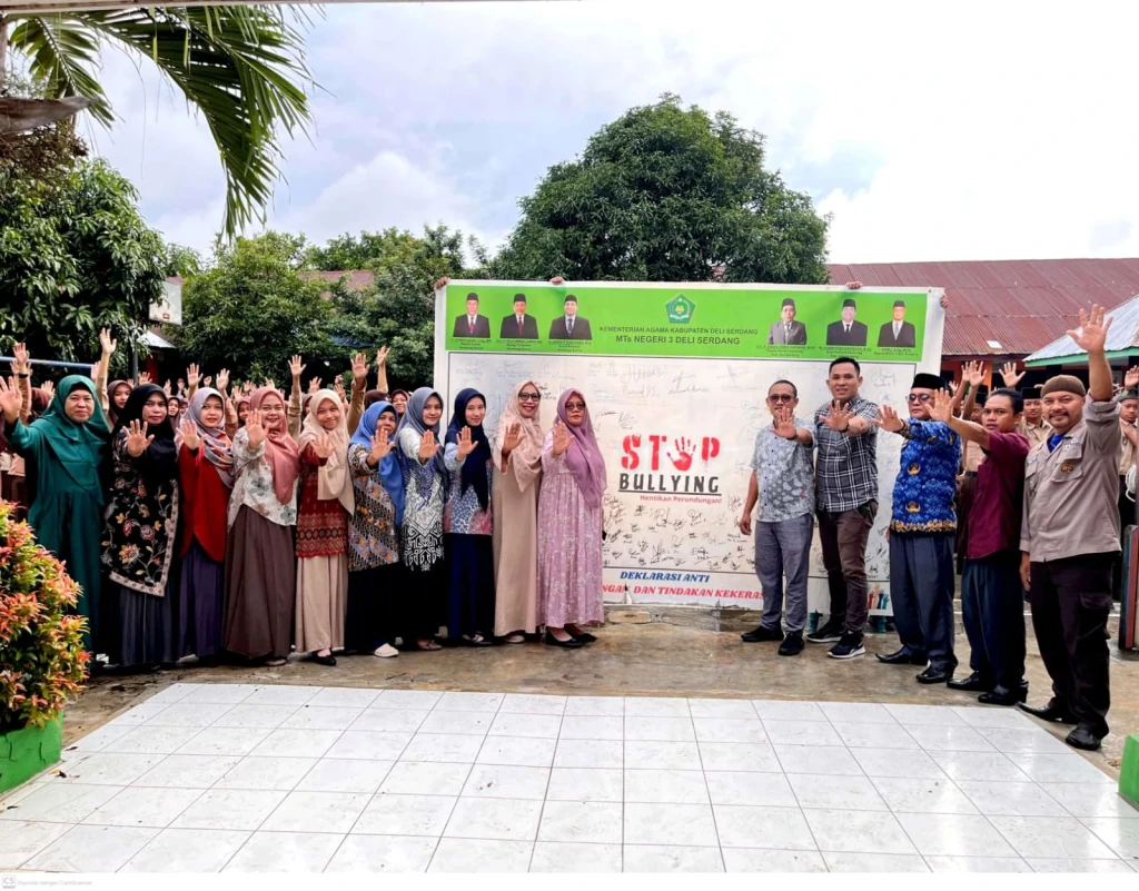MTsN 3 Deli Serdang Gelar Deklarasi Anti Perundungan Stop Bullying & Rukun Sama Teman