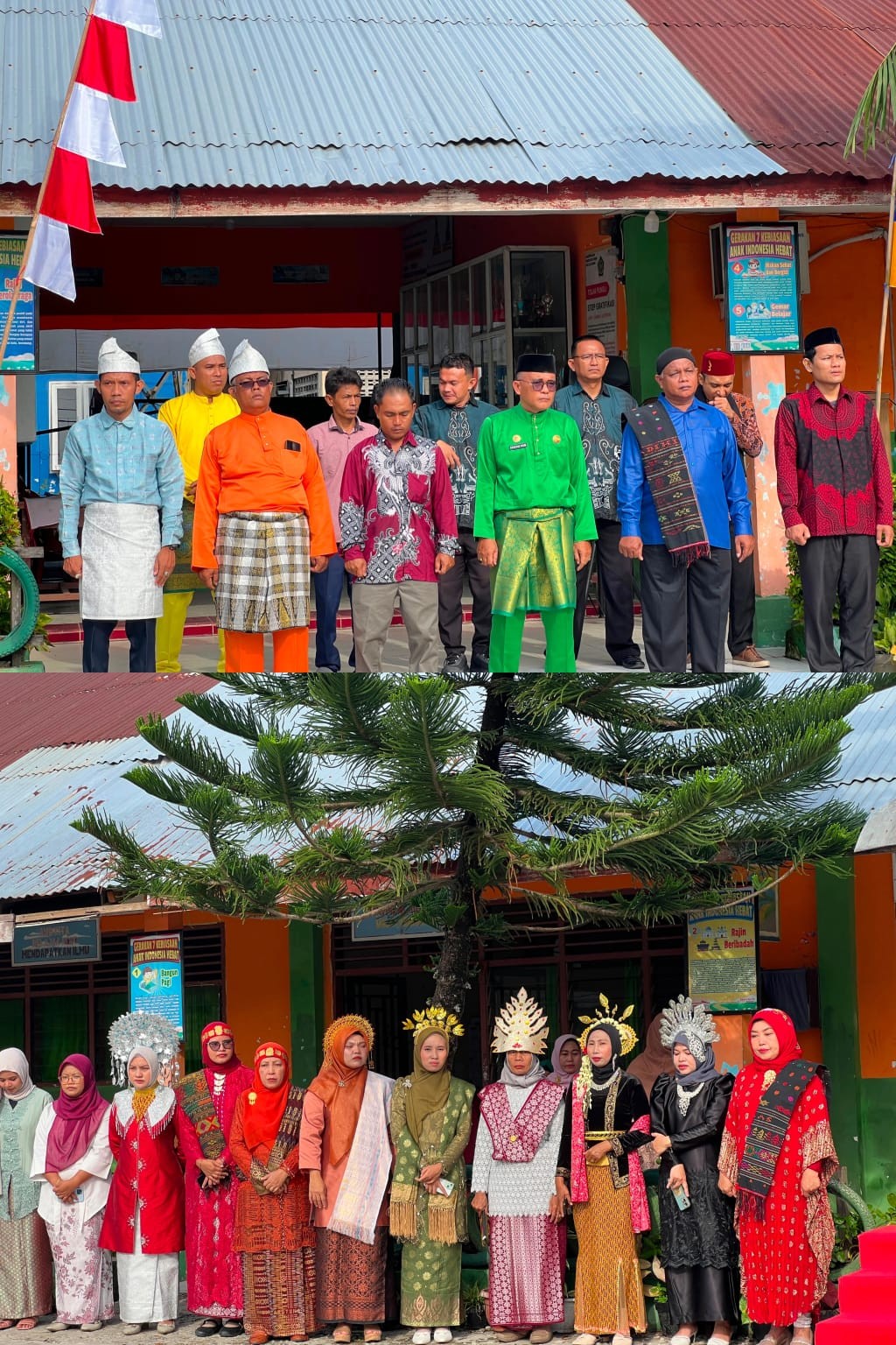 Pakaian Adat Warnai Upacara HUT Ke-81 RI di MTsN 3 Deli Serdang