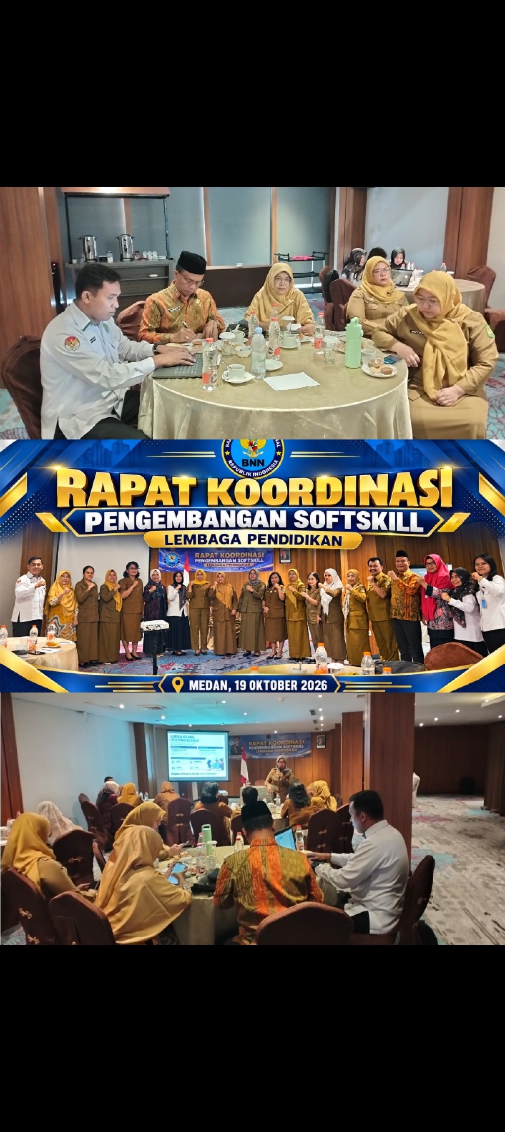 Guru MTsN 3 Deli Serdang Hadiri Rakor Pelatihan Pengembangan Softskill Anti Narkoba di BNN Sumatera Utara