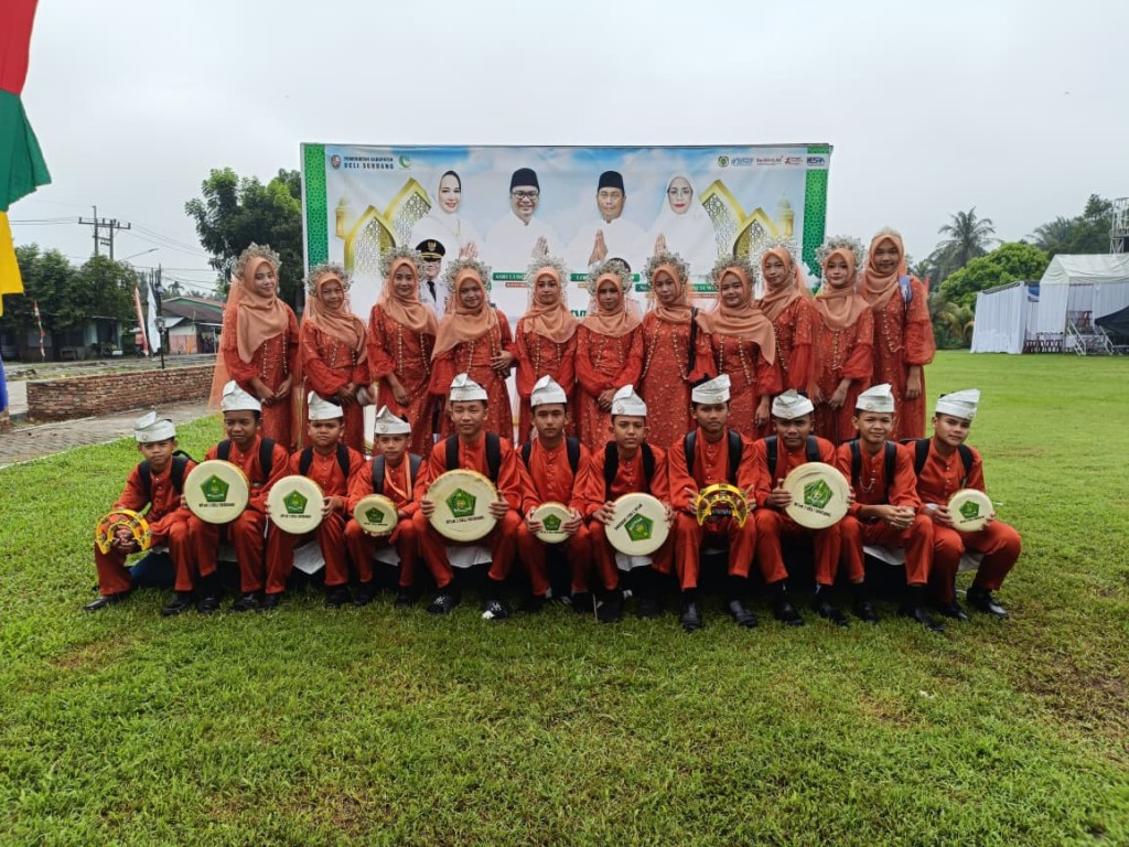 Tim Nasyid Qasidah MTsN 3 Deli Serdang Ikuti Lomba Festival Seni Qasidah (FSQ) Tingkat Kabupaten Ke-48